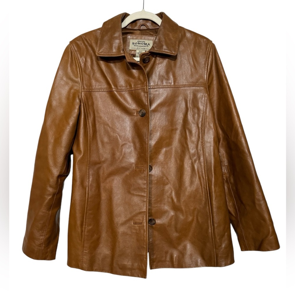Sonoma Brown Leather Jacket